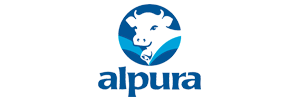 45-Logo-de-Alpura-de-una-vaca-con-una-margarita-a-la-natural-y-confiable